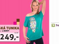 Aktuální akce - Dámská tunika Happy Owl se slevou 51% - 4 veselé jarní barvy